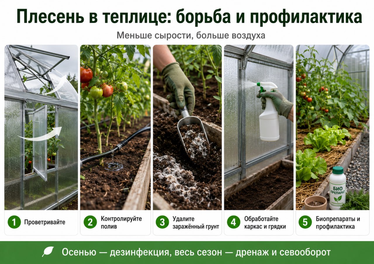 плесень в теплице